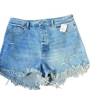 We The Free Blue Jean Shorts